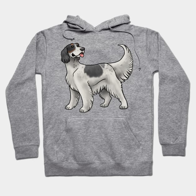 Dog - English Setter - Tri-Color Hoodie by Jen's Dogs Custom Gifts and Designs